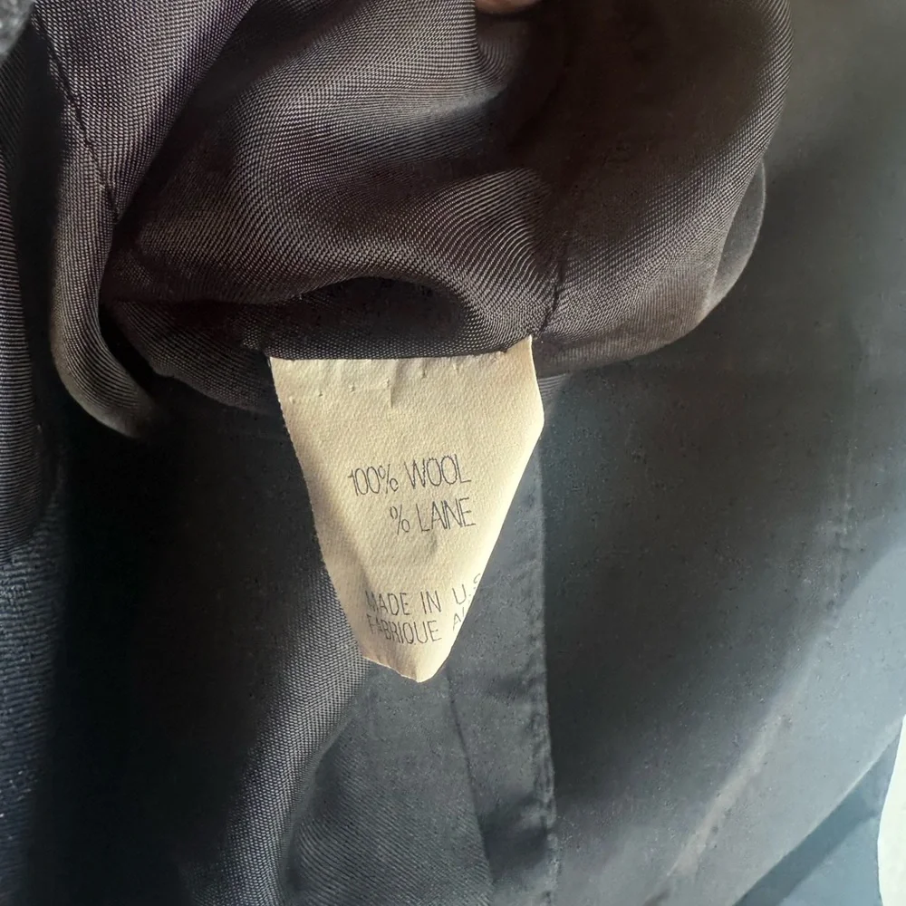 Theory Charcoal Gray Grid Pattern Vest - Picture 5 of 5